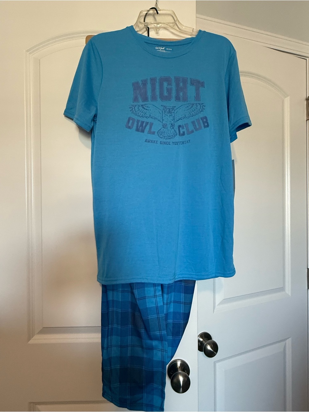 Cat & Jack Blue 'Night Owl Club' Kids Pajama Set